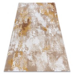 Modern Teppich BELLE BR23A schwarz / rosa Franse 