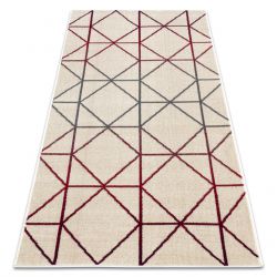 Teppich GINA 21242561 geometrisch beige / rot / grau
