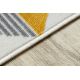 Tappeto moderno FLIM 008-B2 shaggy, cerchi - Structural grigio