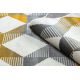 Moderní koberec FLIM 008-B2 shaggy, kruhy - Strukturální šedá