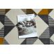 Modern shaggy carpet FLIM 008-B2 Circles - structural grey