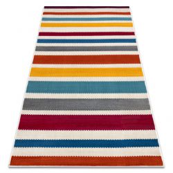 Covor FLIM 008-B7 modern shaggy, cercuri - structural maro