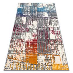 Tappeto moderno COZY Lina, geometrico, Marmo - Structural due livelli di pile maro
