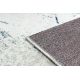 Modern Teppich COZY Tico, Geometrisch- Strukturell zwei Ebenen aus Vlies braun