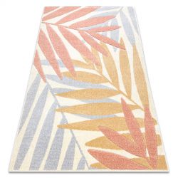 Kilimas FEEL 1827/17933 lapai smėlio spalvos/ oranžinė/ violetinėinė