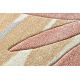 Carpet FEEL 1827/17933 Leaves beige/terracotta/violet