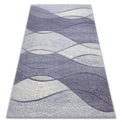 Alfombra LUCE 77 moderna Marco vintage - Structural gris / mostaza
