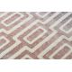 KAKE szőnyeg 25809657 Labirintus korszerű ibolya / rózsaszín / szürke 