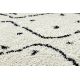Matta BERBER TETUAN B751 zigzag grädde Fringe Berber marockansk shaggy