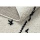 Carpet BERBER TETUAN B751 zigzag cream Fringe Berber Moroccan shaggy