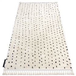 Moderný koberec MUNDO E0641 Listy outdoor modrý / béžová