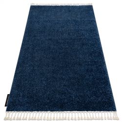 Teppich BERBER 9000 dunkelblau Franse berber shaggy