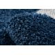 Kilimas BERBER 9000 tamsiai mėlyna kutai berberinis marokietiškas purvinas