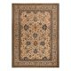 Carpet Wool KESHAN fringe, oriental classic 7521/53555 beige / navy