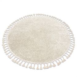 Alfombra moderna MUNDO E0681 ornamento, marco vintage exterior beige / negro