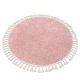 Matta BERBER 9000 cirkel rosa Fringe Berber marockansk shaggy