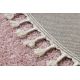 Paklājs BERBER 9000 apļveida rozā, ar pušķi, Berberu, Marokas, Shaggy