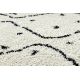 Moderný koberec MUNDO D7701 diamanty boho 3D outdoor růžový / béžová
