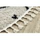 Moderný koberec MUNDO D7701 diamanty boho 3D outdoor růžový / béžová