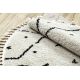 Moderný koberec MUNDO D7701 diamanty boho 3D outdoor růžový / béžová
