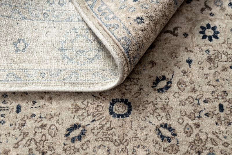 dunkelblau Moderne Wolle Teppiche /'NAIN/' Vintage beige terra beste Qualität