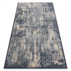 Carpet Wool NAIN vintage 7591/50911 navy / beige 