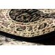 Tappeto ROYAL ADR ovale disegno 1745 nero