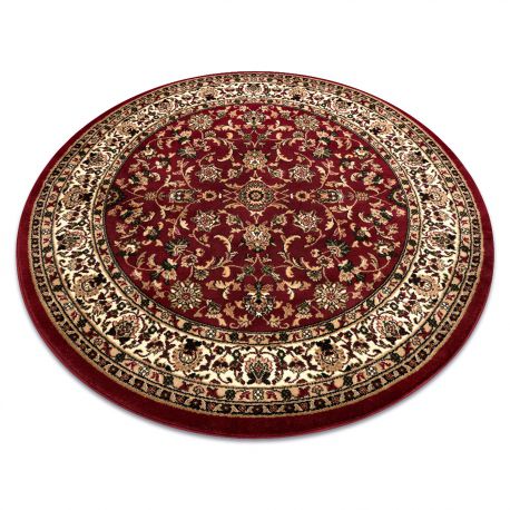 Kulatý koberec ROYAL ADR vzor 1745 bordó kruh 120 cm