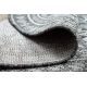 Fonott sizal szőnyeg LOFT 21193 Kör boho elefántcsont/ezüst/szürke