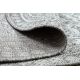Fonott sizal szőnyeg LOFT 21193 Kör boho elefántcsont/ezüst/taupe