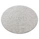 Carpet SEVILLA Z555A trellis, diamonds grey / white Fringe Berber Moroccan shaggy