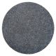 Tappeto moderno lavabile ILDO 71181070 cerchio antracite grigio