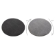 Moderný okrúhly koberec LATIO 7135100, prateľný, sivá