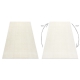 Alfombra EMERALD exclusivo 1014 glamour, elegante cubo crema / oro