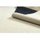 Alfombra EMERALD exclusivo 1014 glamour, elegante cubo crema / oro