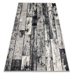 Alfombra moderna MUNDO D7591 diamantes 3D exterior rosado / beige 