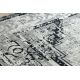 Paklājs Vintage Rāmis rozete mazgāts 22235556 pelēks / melns
