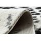 Tapete Structural SOLE D3882 Ornamento - tecido liso bege / cinzento