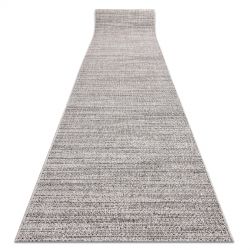Sizal futó szőnyeg FLOORLUX minta 20389 ezüst / fekete
