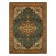 Exklusiv EMERALD Teppich 1012 glamour, stilvoll geometrisch Marmor Flaschengrün / gold