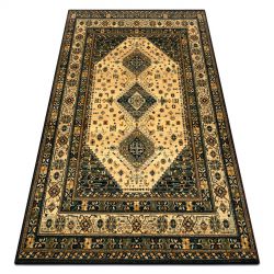 Alfombra EMERALD exclusivo 1012 glamour, elegante geométrico negro / oro