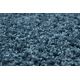 Kulatý koberec BERBER 9000, modrý-střapce, Maroko, Shaggy