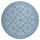 Teppich SISAL LOFT 21193 BOHO Kreis elfenbein/silber/blau