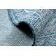 Fonott sizal szőnyeg LOFT 21193 Kör boho elefántcsont/ezüst/kék