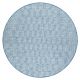 Χαλί σιζάλ LOFT 21198 BOHO κύκλος ελεφαντόδοντο/ασημένιο/μπλε