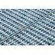 Alfombra de cuerda sisal LOFT 21198 Circulo Boho marfil/plateado/azul
