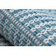 Fonott sizal szőnyeg LOFT 21198 Kör boho elefántcsont/ezüst/kék