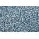 Alfombra de cuerda sisal LOFT 21207 Rosetón Circulo Boho marfil/plateado/azul