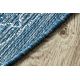 Alfombra de cuerda sisal LOFT 21207 Rosetón Circulo Boho marfil/plateado/azul