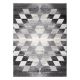 Килим KAKE 25812677 Геометричні - алмази Трикутники 3D сірий / білий